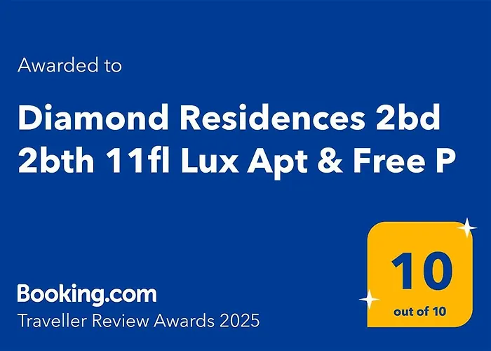 Diamond Residences 2Bd 2Bth 11Fl Lux Apt & Free P