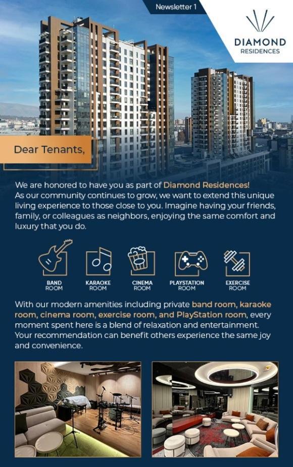 Diamond Residences 2bd 2bth 11fl Lux & Free P Apartment